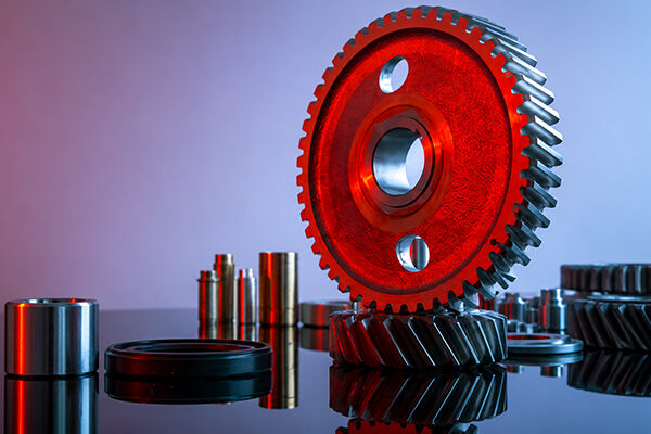 Industrial gears and metal components_